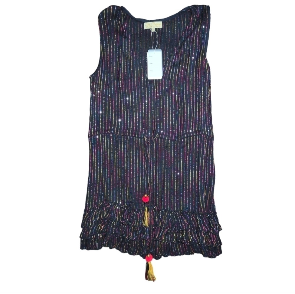 Nwt True Colours Rainbow Sequins Cover Up Size L / Xl